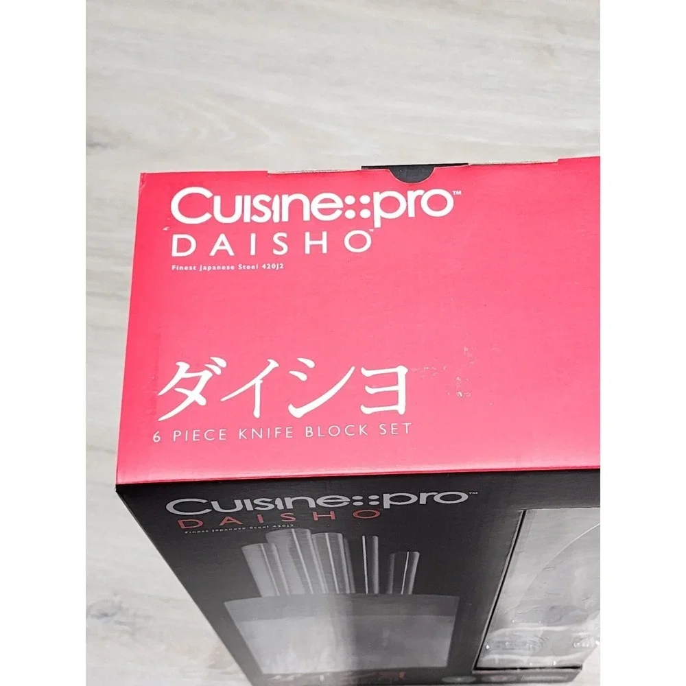 Cruisine Pro Daisho 6 Piece Knife Block Set Finest Japanese Stainless Steel